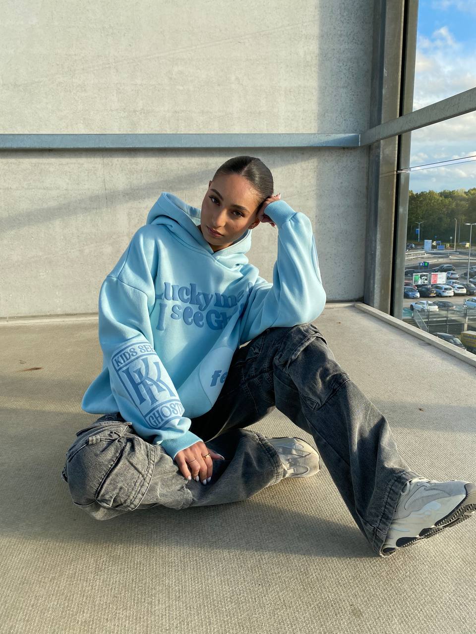 Stella® | BABY BLUE GHOST HOODIE IN PREMIUM QUALITY - Image 3