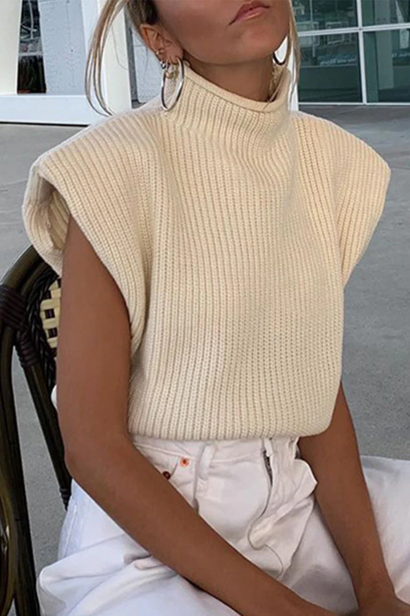 Stella | Casual solid color turtleneck tops