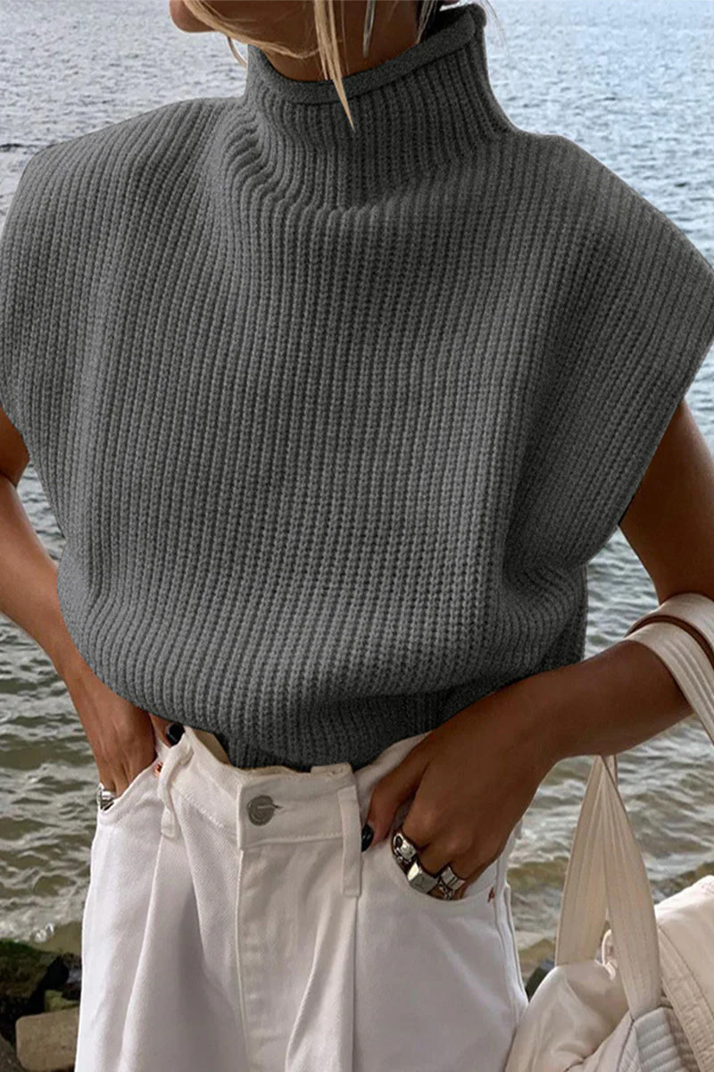 Stella | Casual solid color turtleneck tops - Image 11