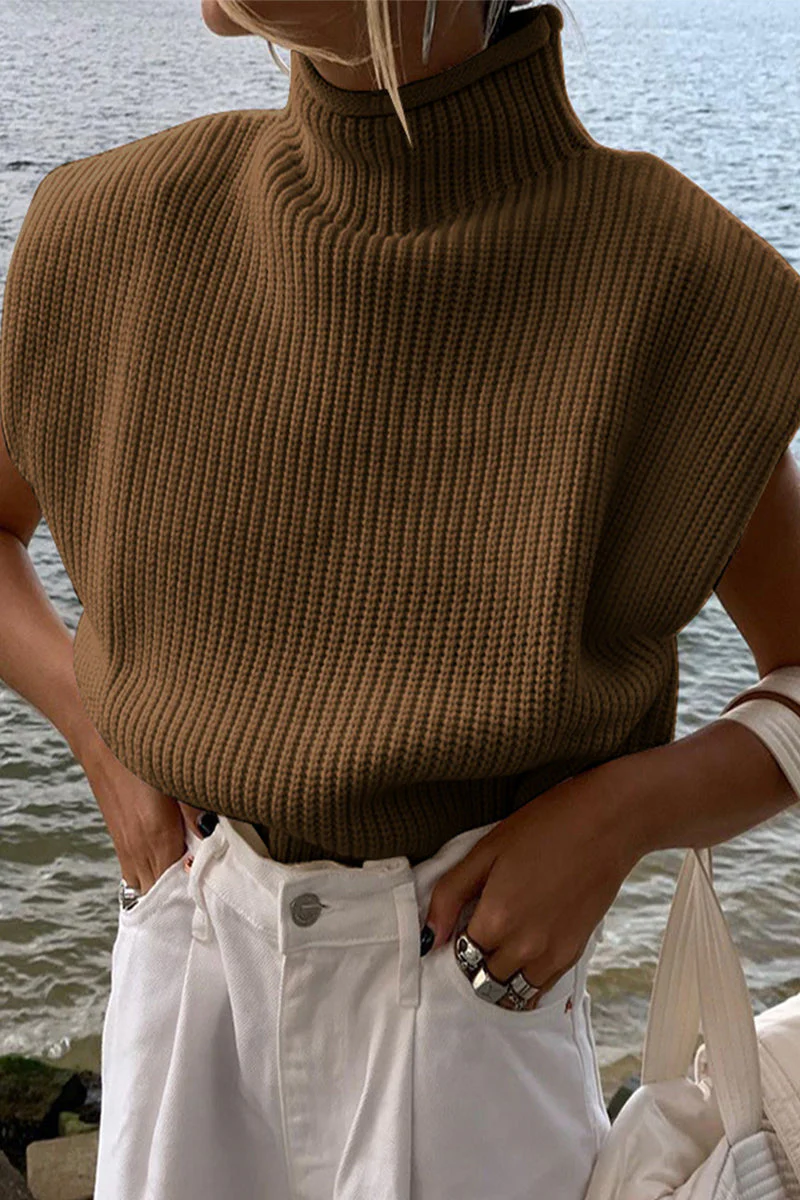 Stella | Casual solid color turtleneck tops - Image 12