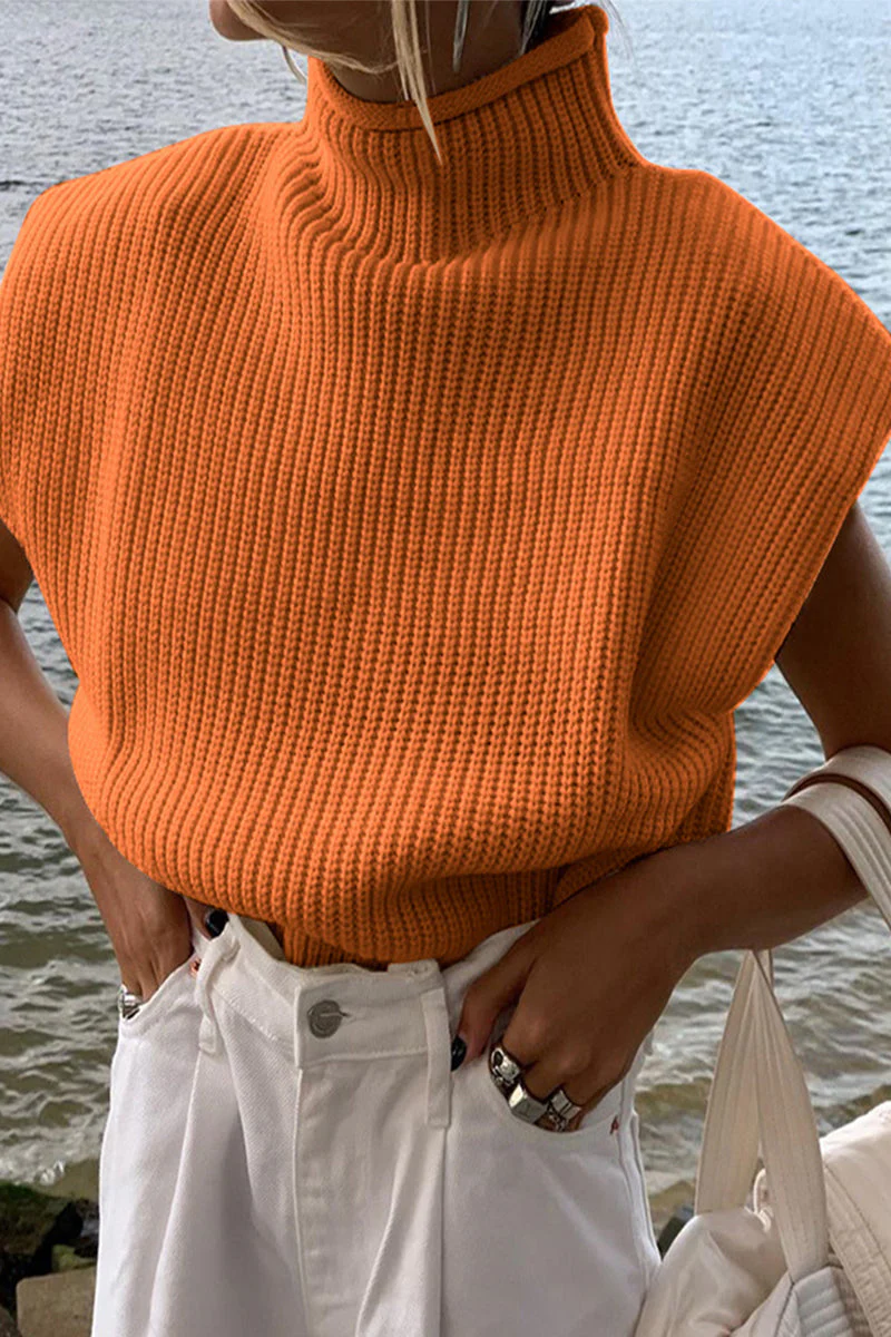 Stella | Casual solid color turtleneck tops - Image 13