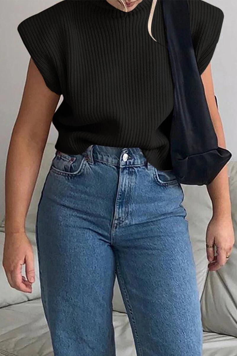 Stella | Casual solid color turtleneck tops - Image 6