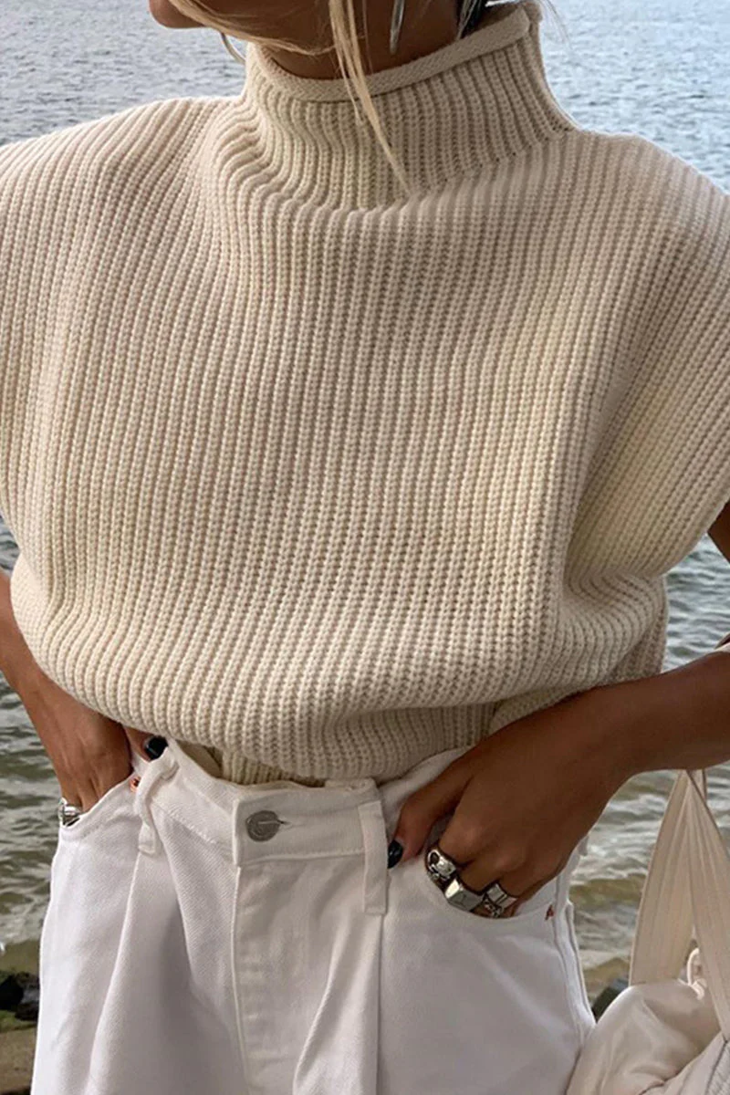 Stella | Casual solid color turtleneck tops - Image 7