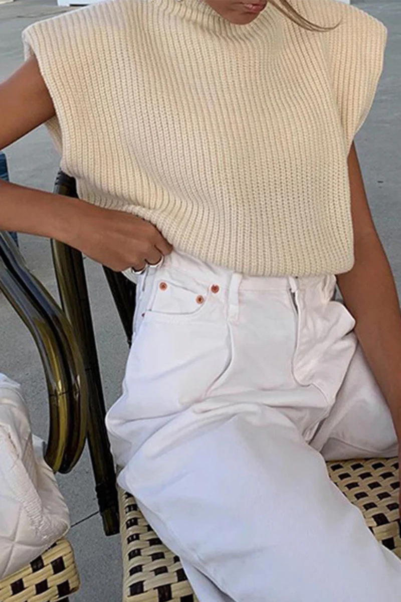Stella | Casual solid color turtleneck tops - Image 8