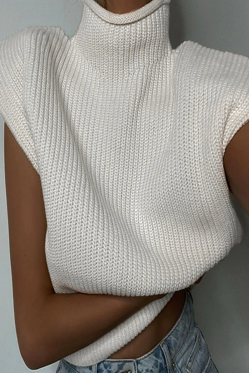 Stella | Casual solid color turtleneck tops - Image 9
