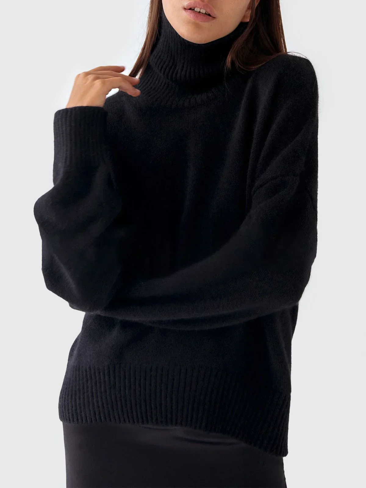 Susana | Oversized loose turtleneck sweater - Image 6