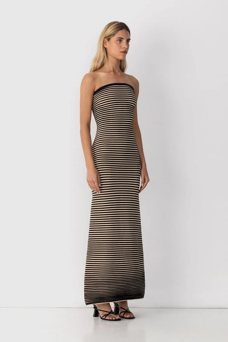 Susana® | Sleeveless Maxi Dress In Striped Knit - Image 2