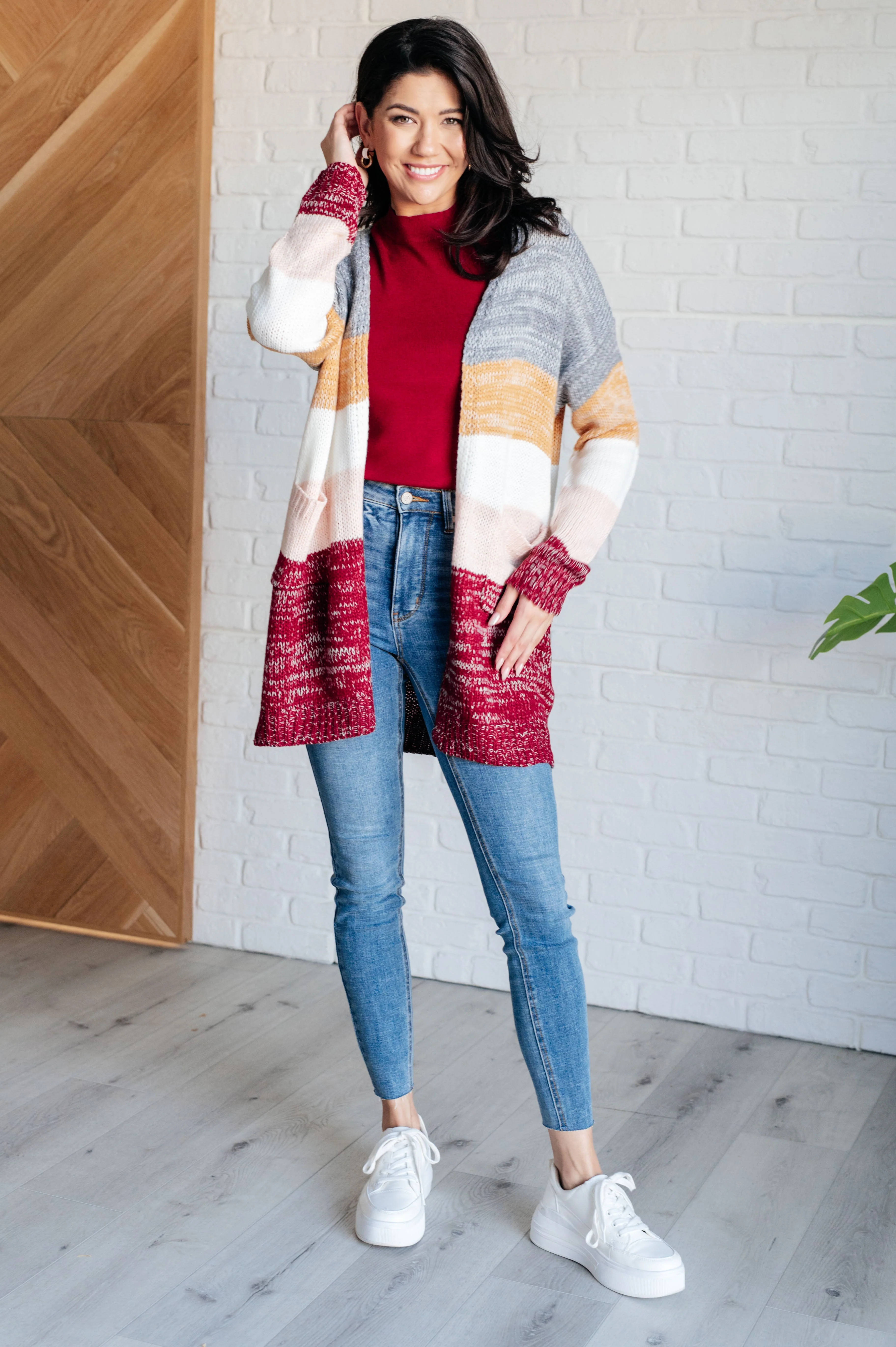 Tamara | Bring the Warmth Color Block Cardigan - Image 5