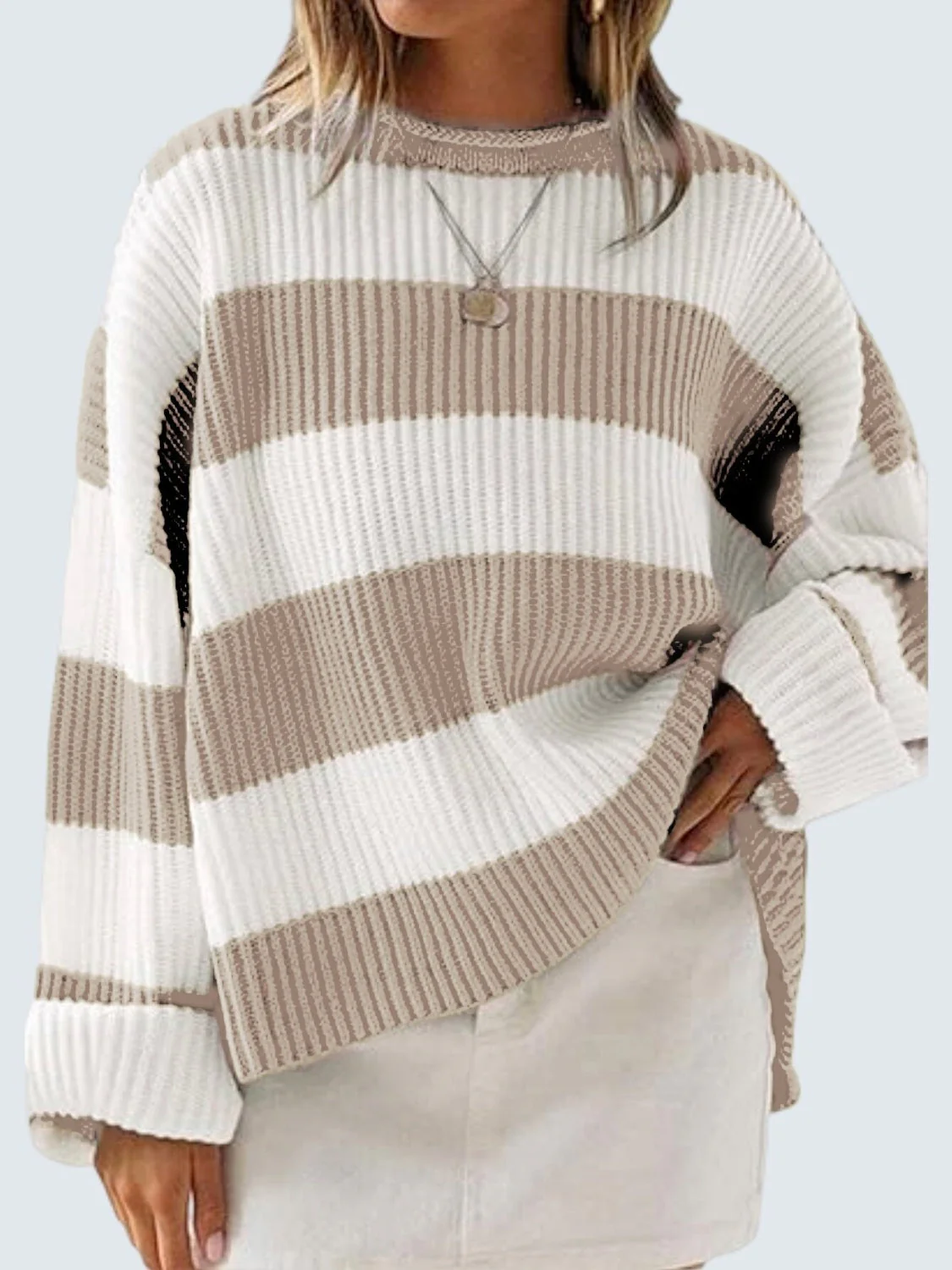Tania | Crew neck sweater with long sleeves - Image 28