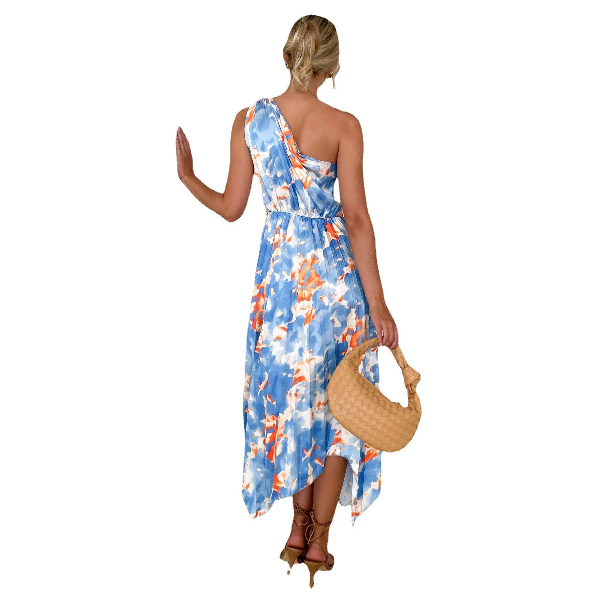 Tatiana® | Women'S Asymmetrical Evening Dress With Floral Design And Waist Belt - Image 5