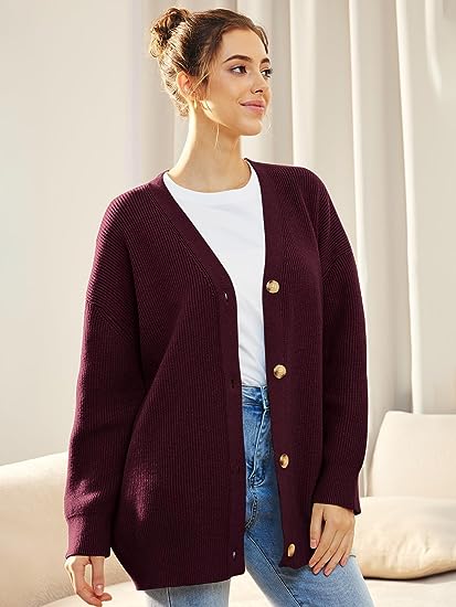 Tatjana | Lightweight cardigan with V-neck and buttons - Image 5