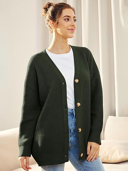 Tatjana | Lightweight cardigan with V-neck and buttons - Image 7
