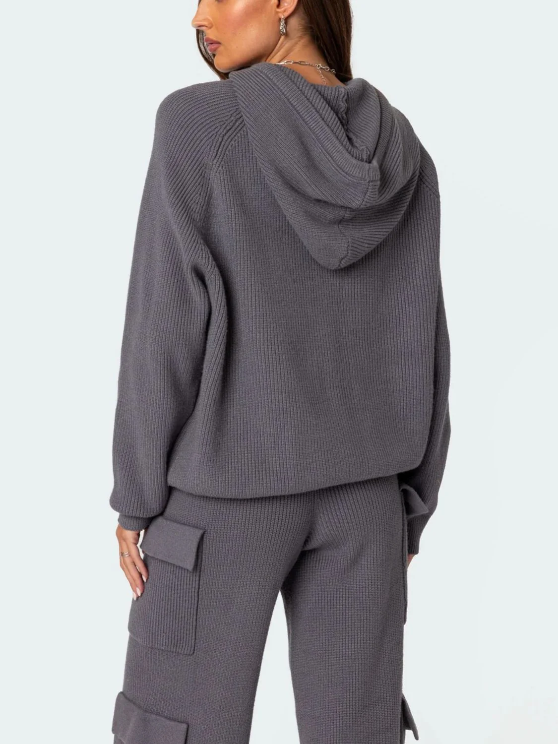 Tatjana | Long sleeve hoodie top and pants sweater set - Image 2