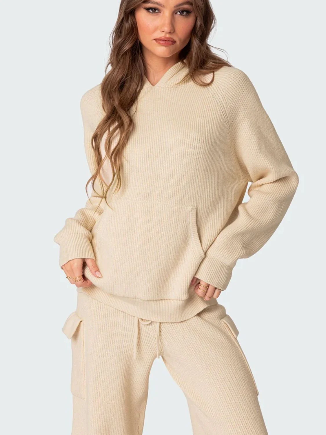 Tatjana | Long sleeve hoodie top and pants sweater set - Image 8