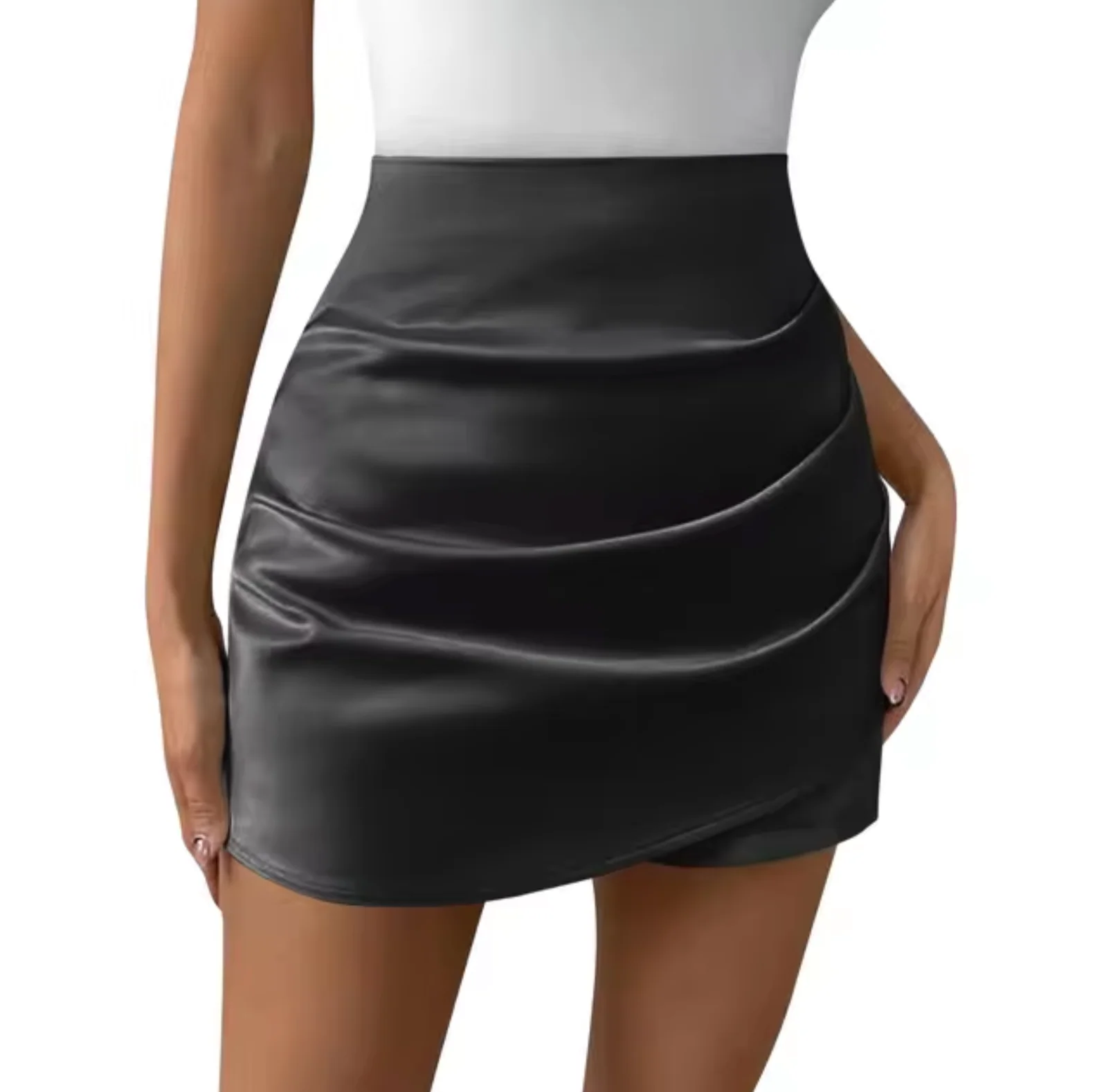Tea® | Elegant Satin Miniskirt - Image 2