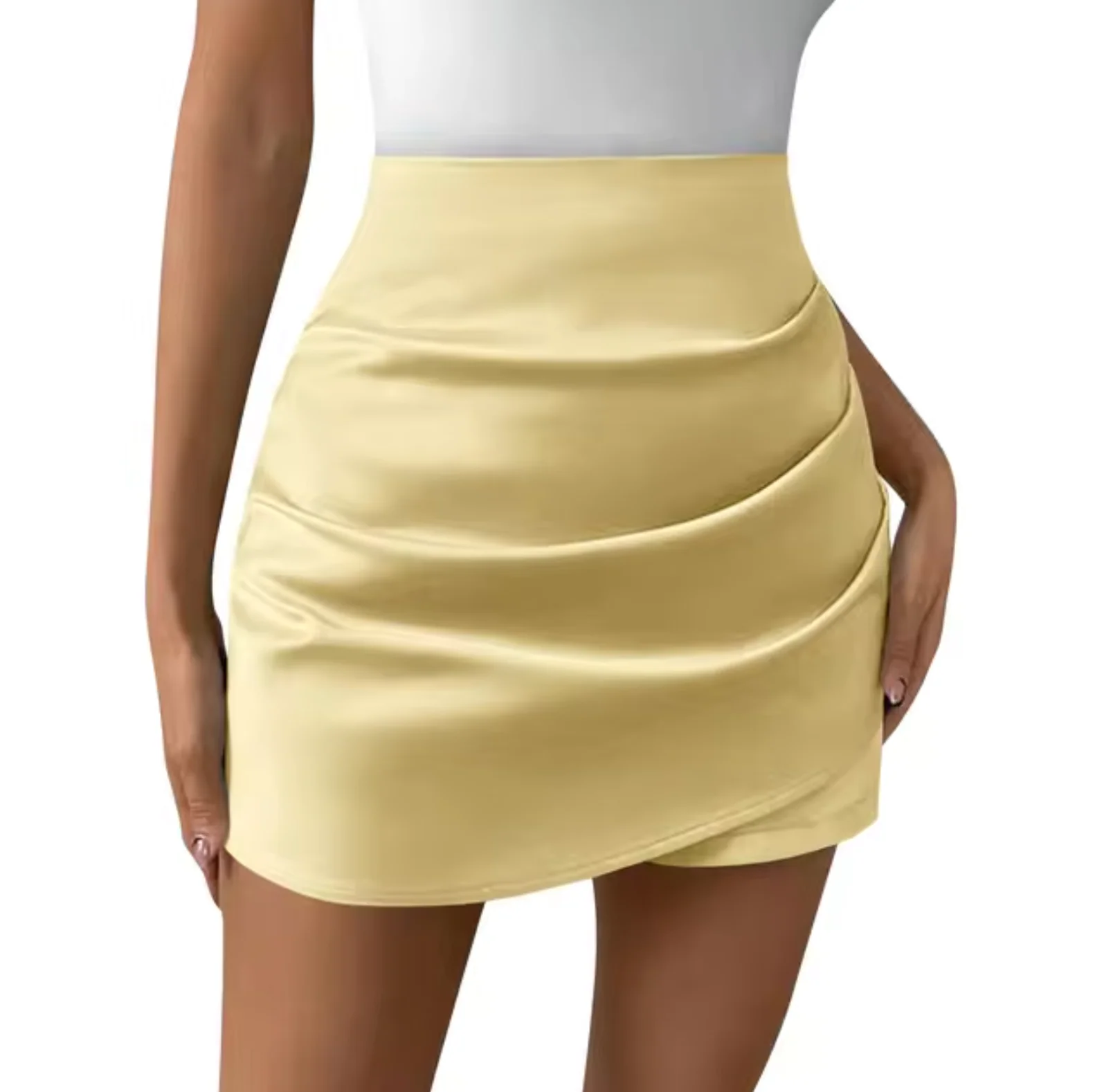 Tea® | Elegant Satin Miniskirt - Image 4