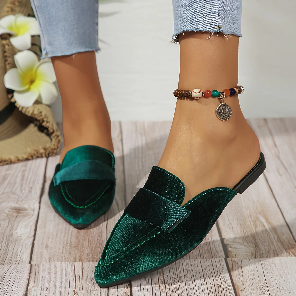Teresa® | Closed Toe Slip-On Fashion Mules