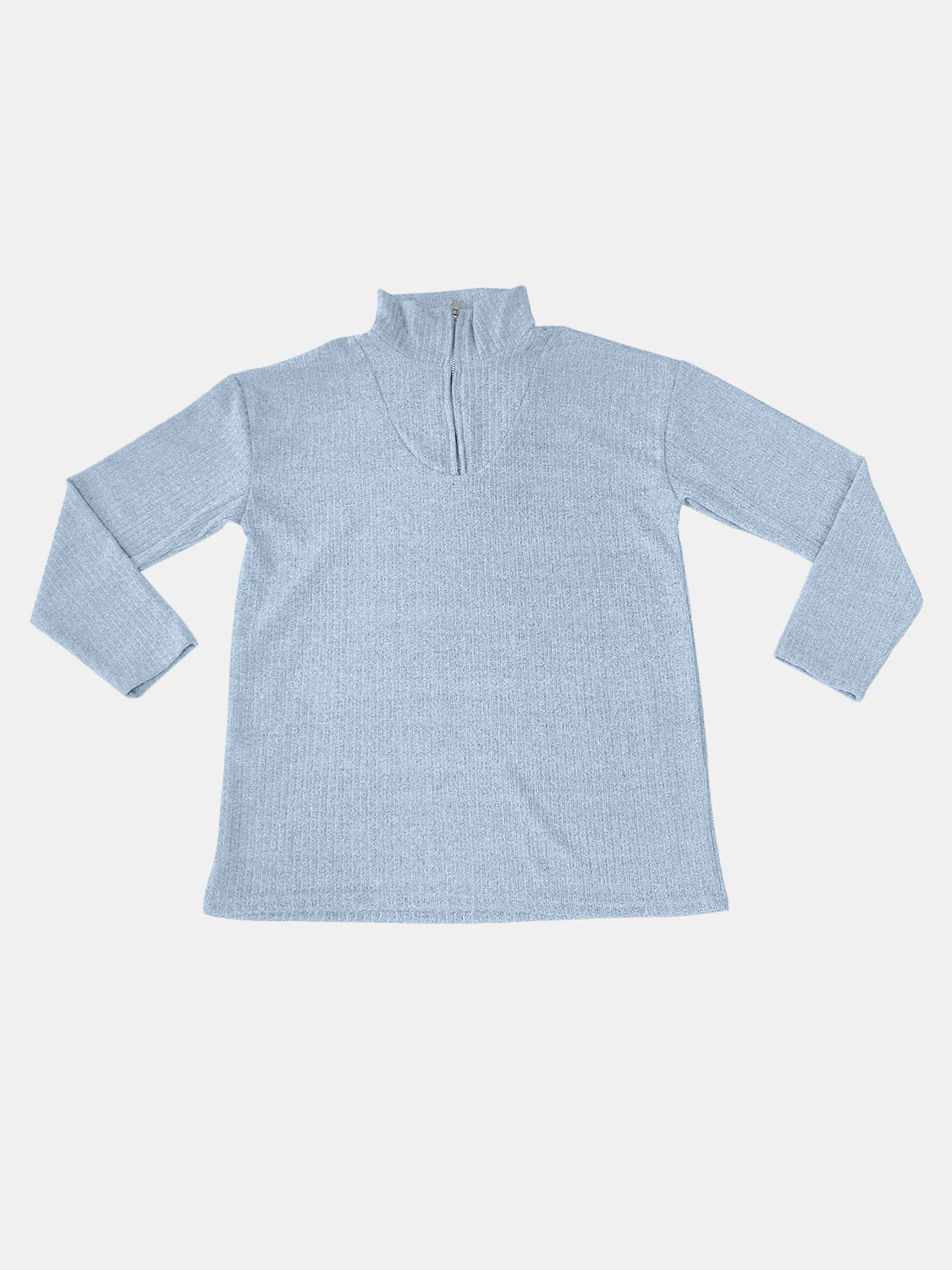 Teresa | Full size quarter zip long sleeve top - Image 18