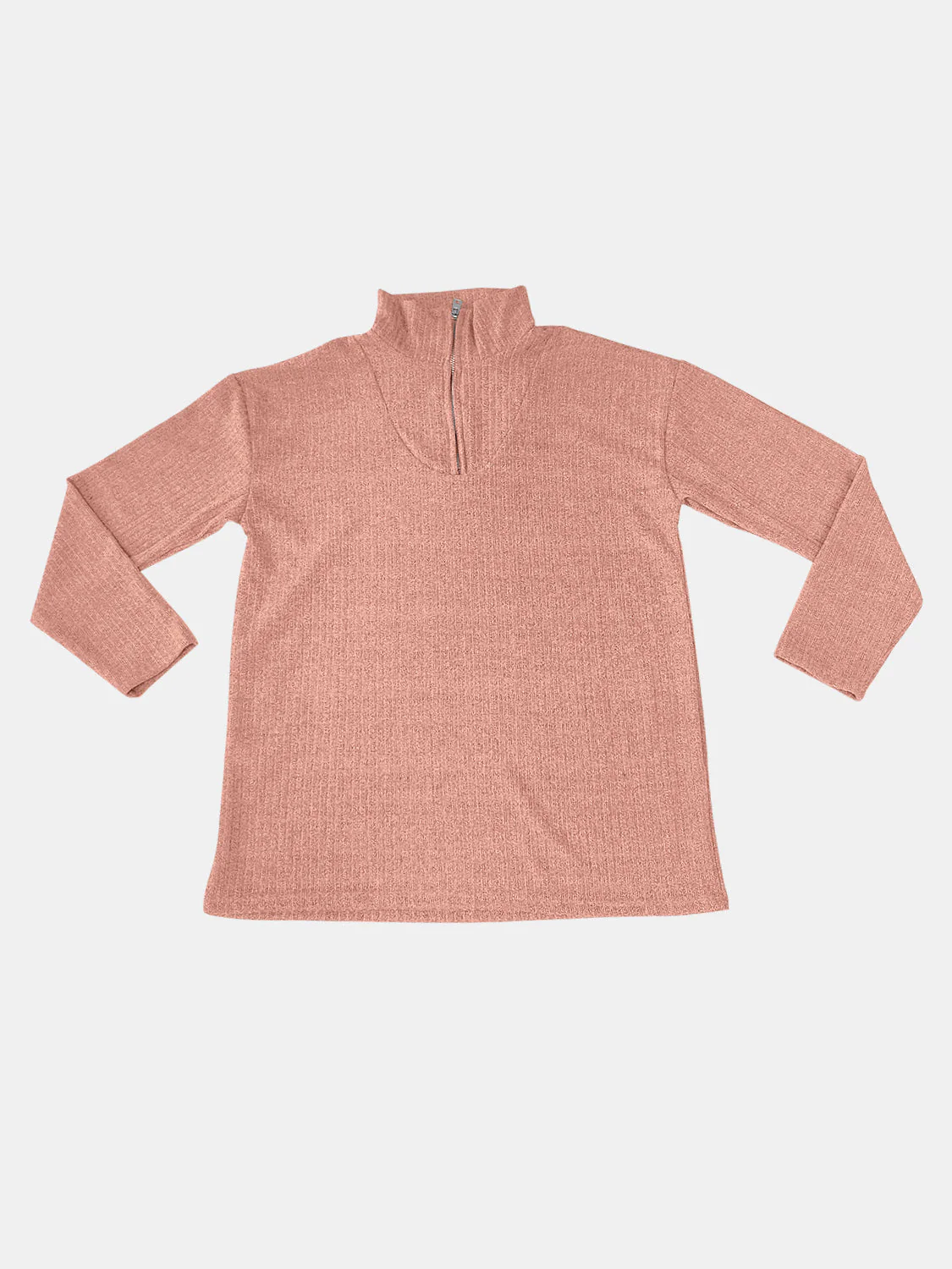 Teresa | Full size quarter zip long sleeve top - Image 22