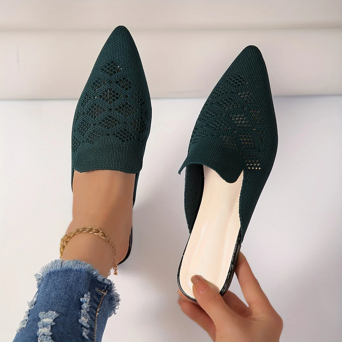Thalía® | Knitted Flat Mules For Women - Image 4