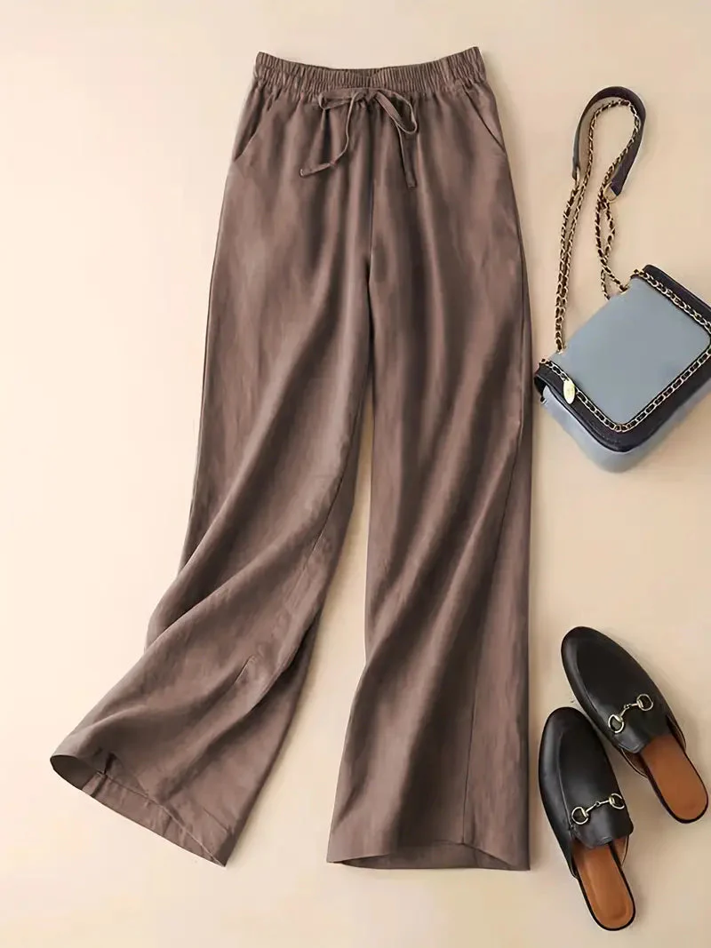 Tiffany® | Elegant Straight Linen Pants - Image 5