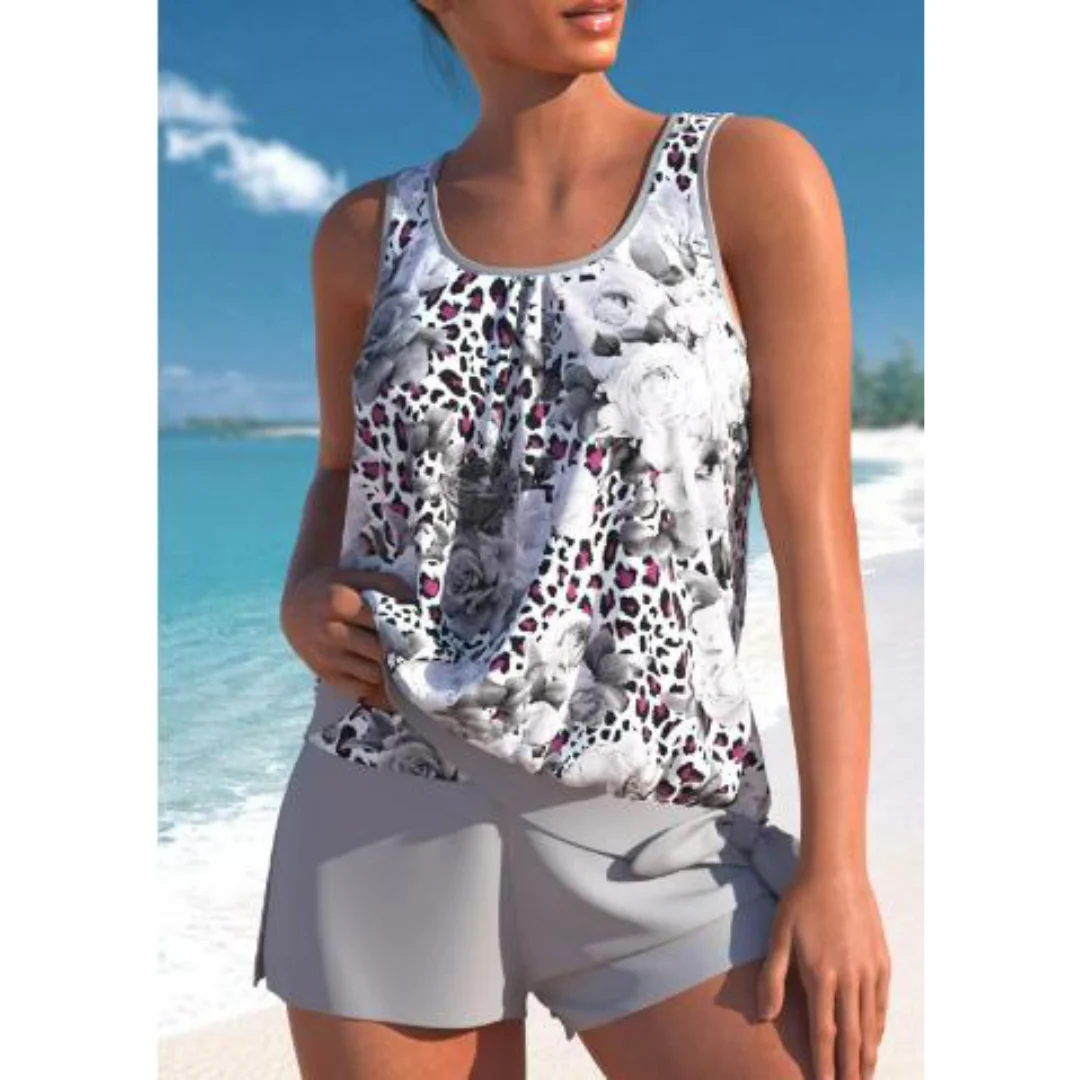 Tina® | Women'S Floral Print Two Piece Swimsuit Set Bright - Image 3