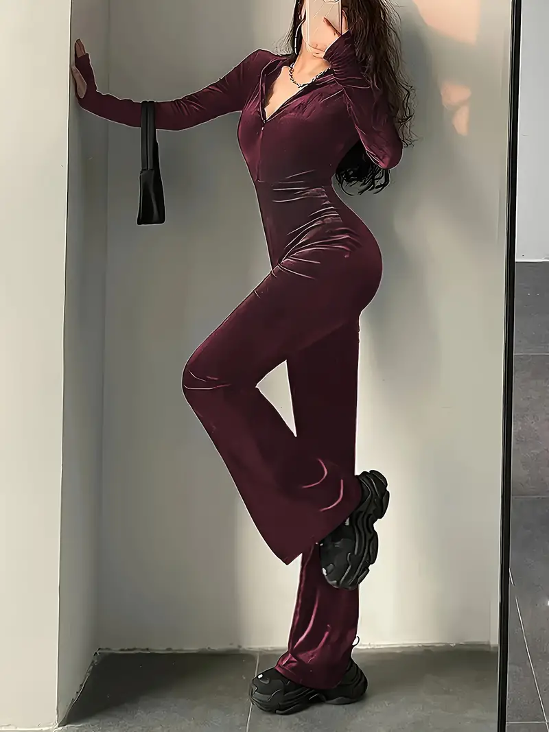 Tiziana® | Velvet Jumpsuit With Hood - Image 10