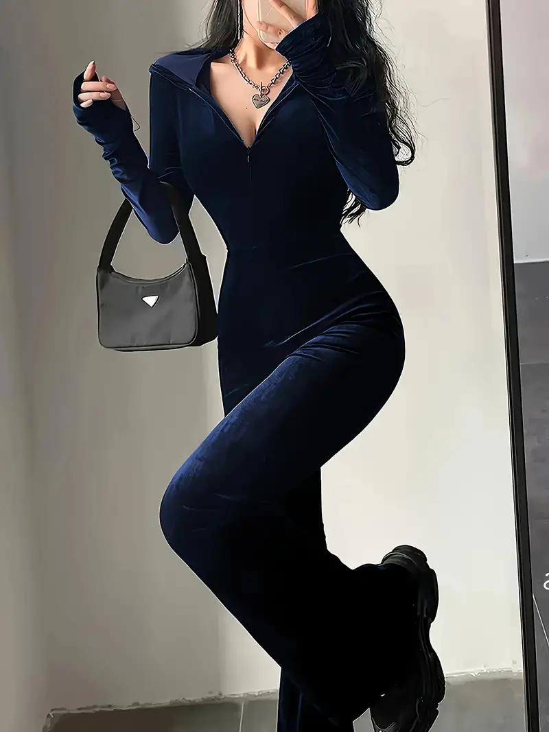 Tiziana® | Velvet Jumpsuit With Hood - Image 7
