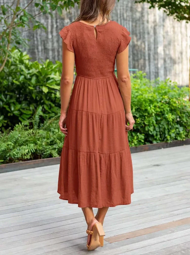Tracy® | Refined Belly-Covering Dress