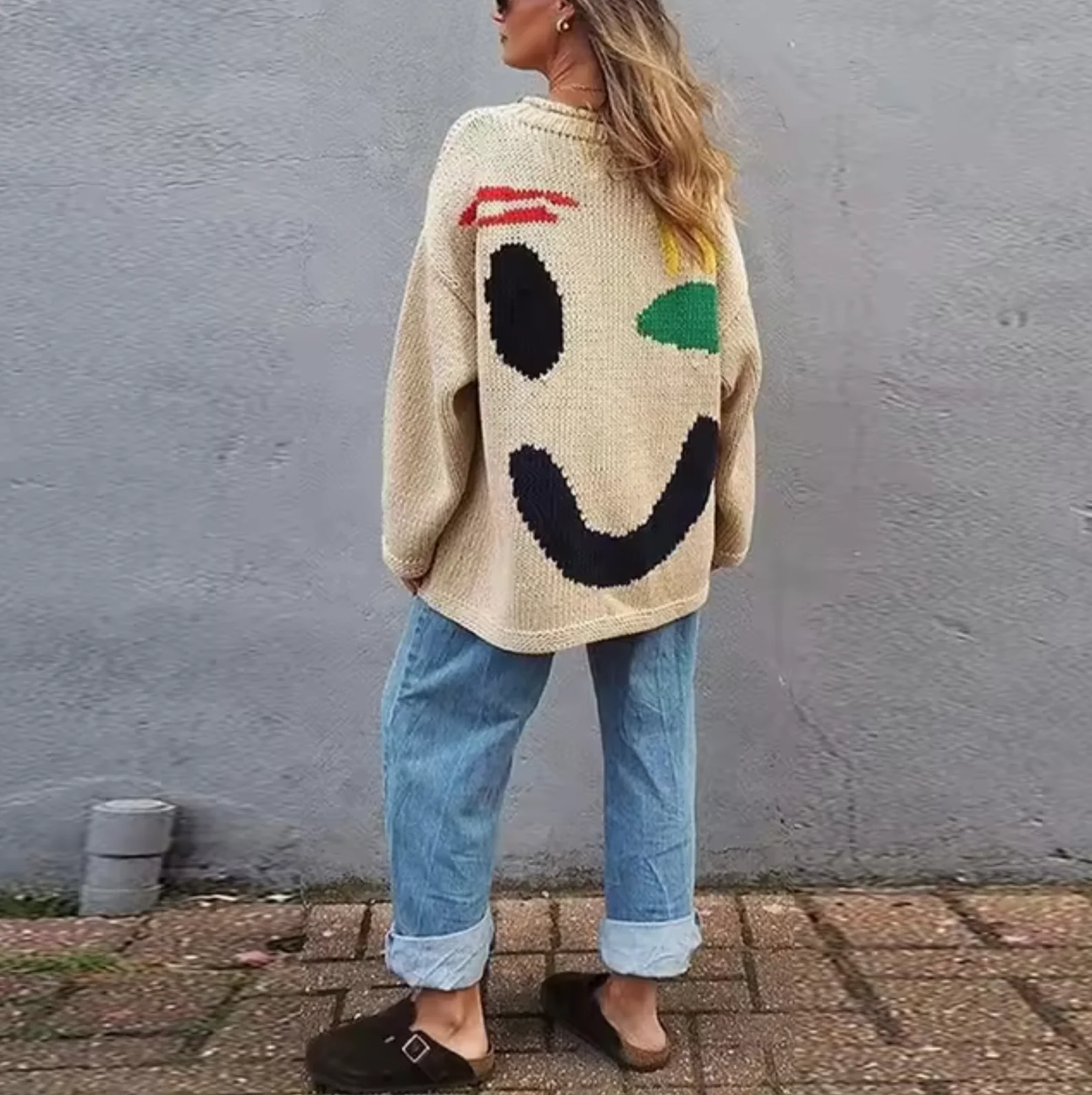 Ursula | Oversized cotton knit sweater - Image 3