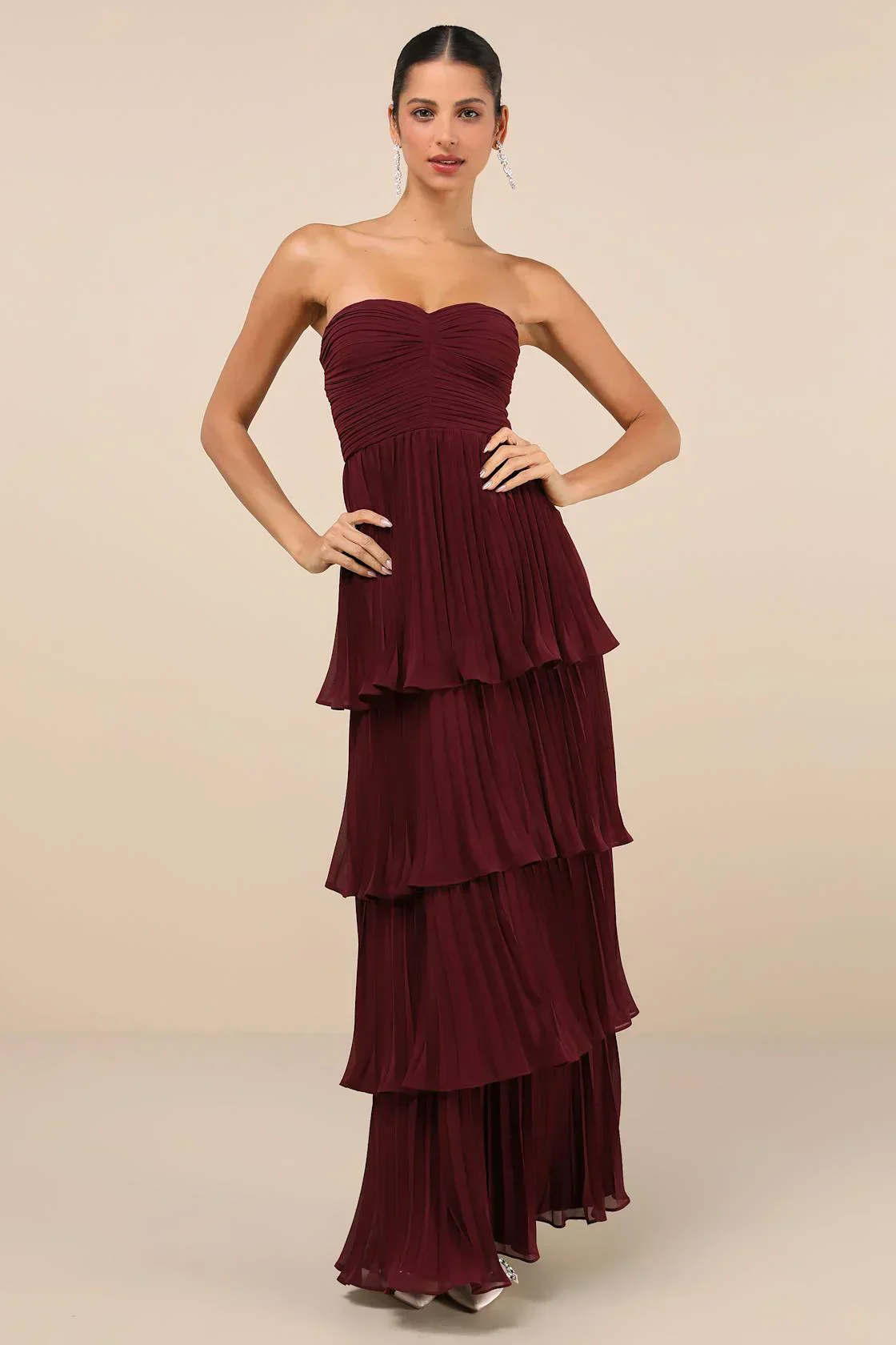 Valeria® | Elegant Strapless Maxi Dress