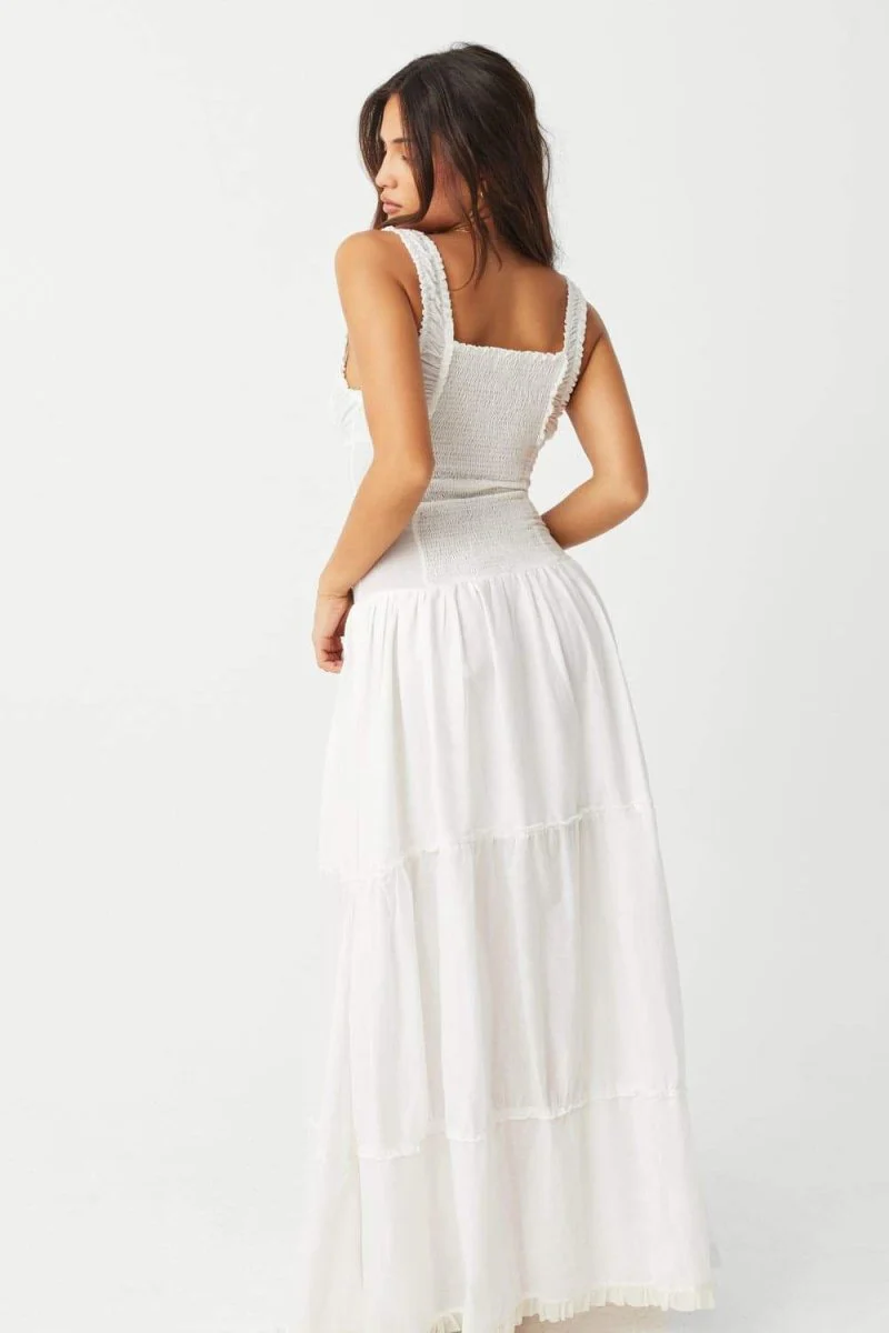 Valeria® | Semi-Sheer Maxi Dress With Ruffles - Image 6