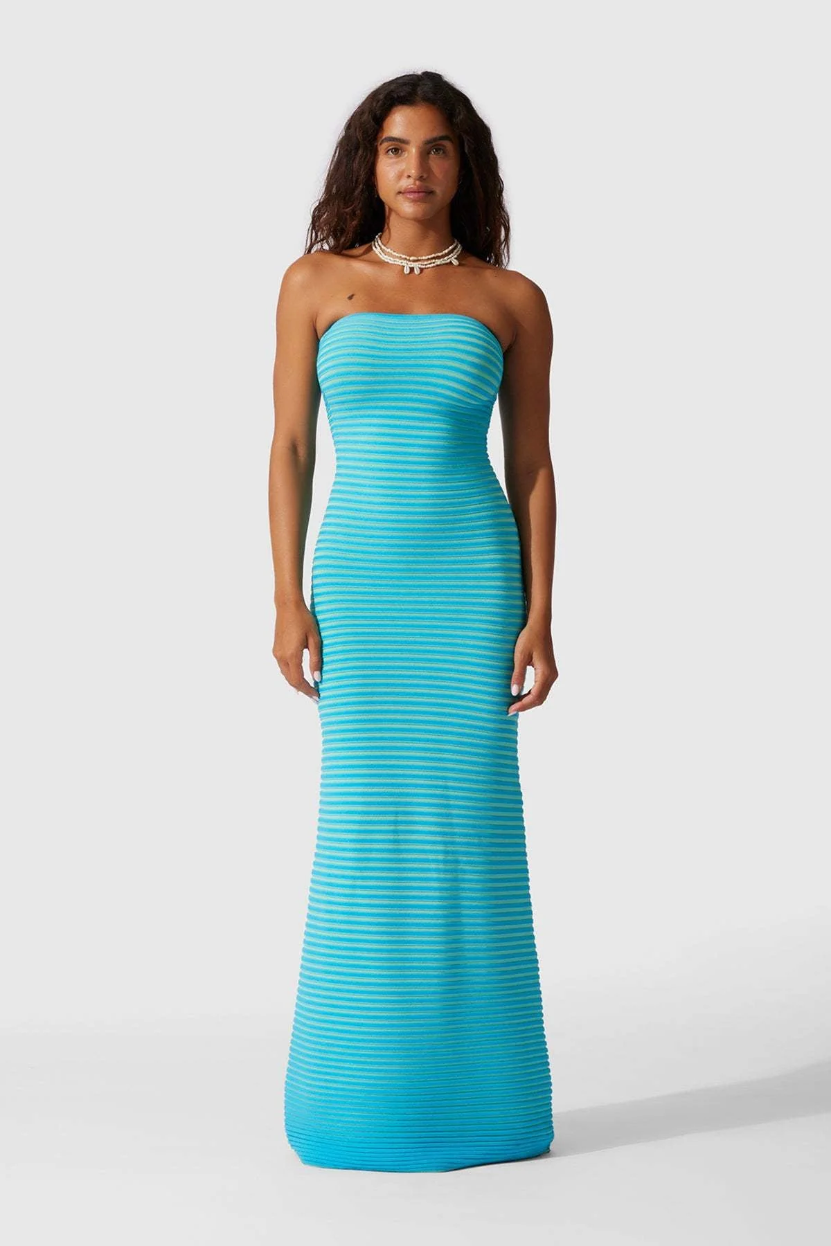 Valeria® | Sleeveless Maxi Dress In Striped Knit - Image 16