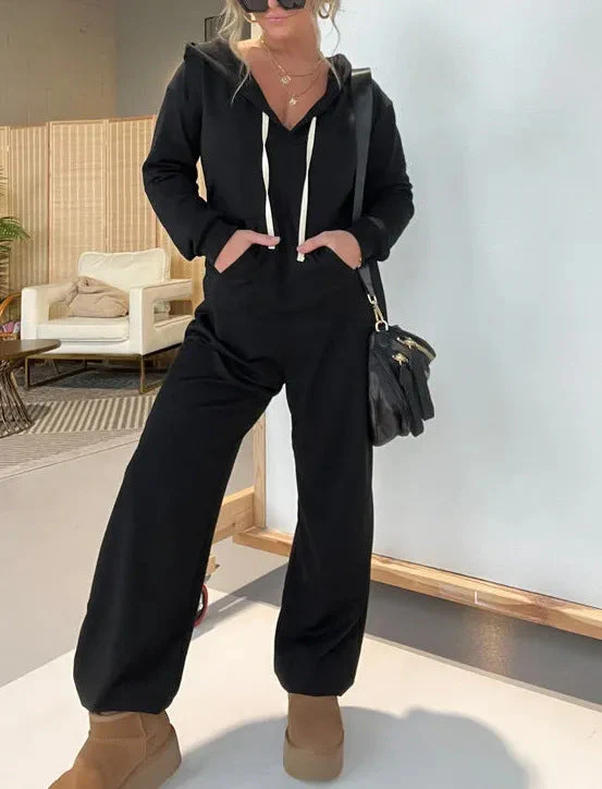 Valeria® | Women'S Comfortable Hooded Jumpsuit With Practical Pockets And A Casual Cut - Image 3