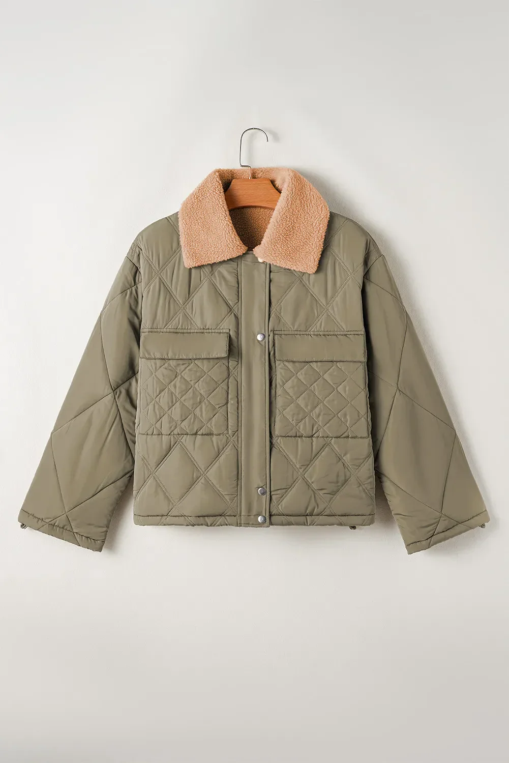 Vanesa | Long sleeve winter coat with drawstring and collar - Image 6
