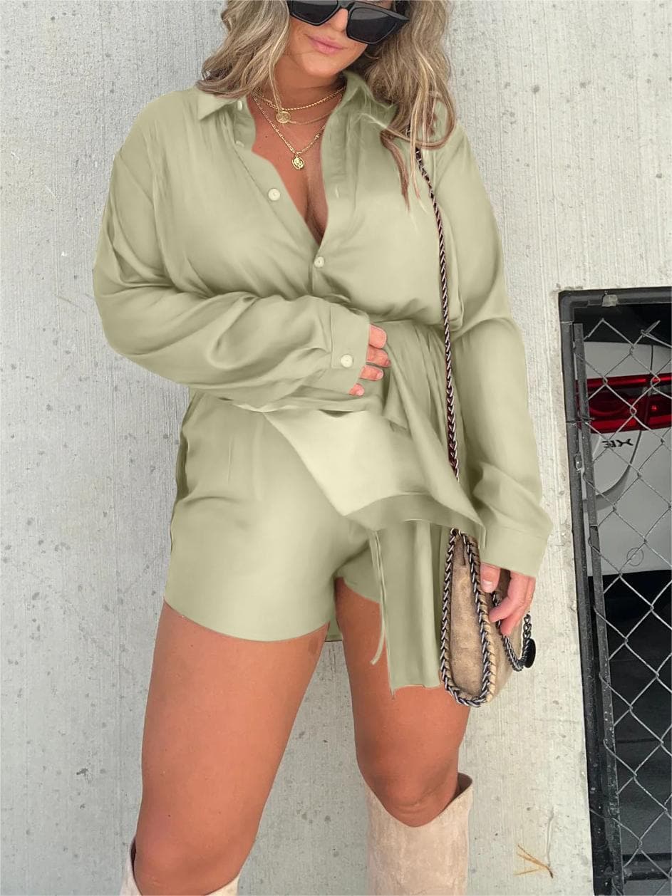 Vanesa® | Satin Overnight Romper Tunic Set - Image 10