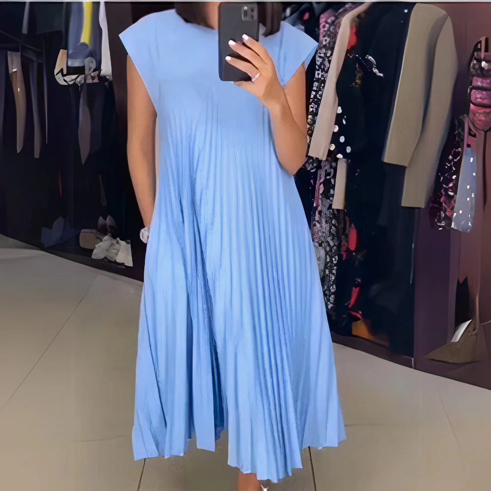 Vanessa® | Chic Pleated Summer Dress With A Flattering Fit - Image 8