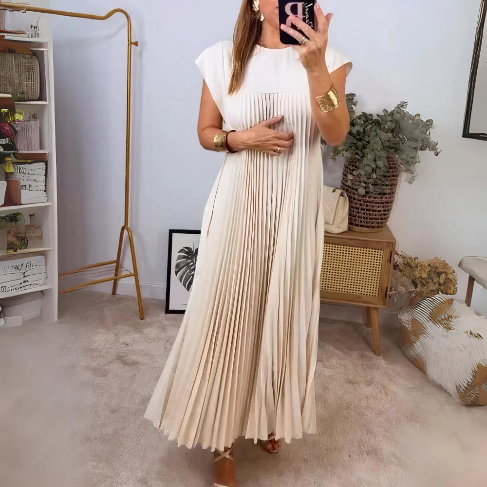Vanessa® | Chic Pleated Summer Dress With A Flattering Fit - Image 9