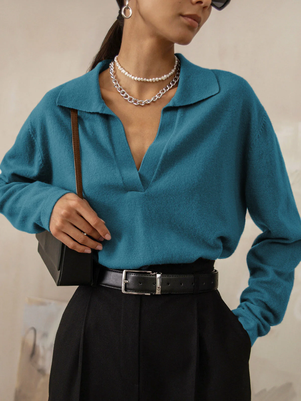 Vania® | Pull à col and V for women - Image 6
