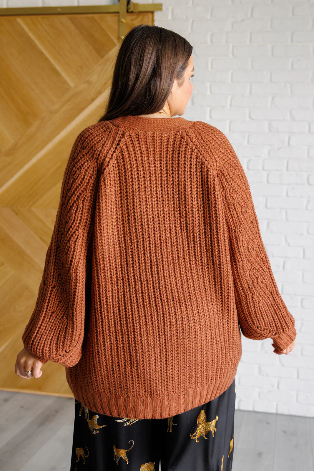 Vanja | Maybe Monday Cardigan in chestnut - Image 8