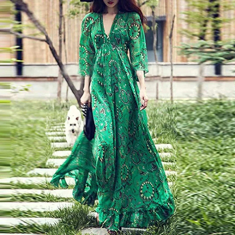 Veronica® | Bohemian maxi dress for women