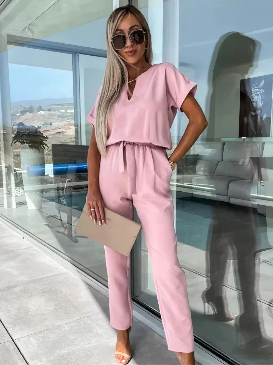 Verónica® | V-Neck Jumpsuit - Image 2