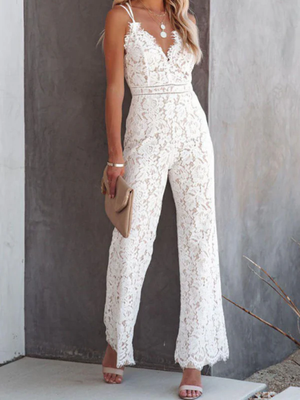 Victoria® | Elegant Sleeveless Lace Jumpsuit - Image 4