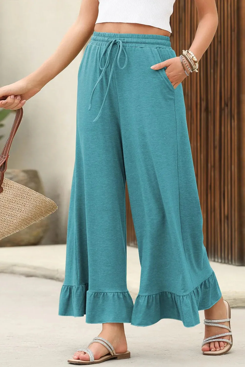 Vilma® | Wide-Legged Trousers With Ruffles - Image 5