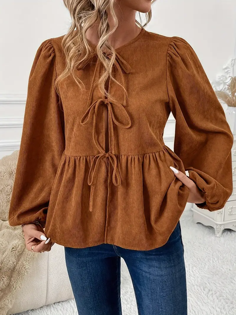 Viola® | Stylish Corduroy Blouse - Image 4