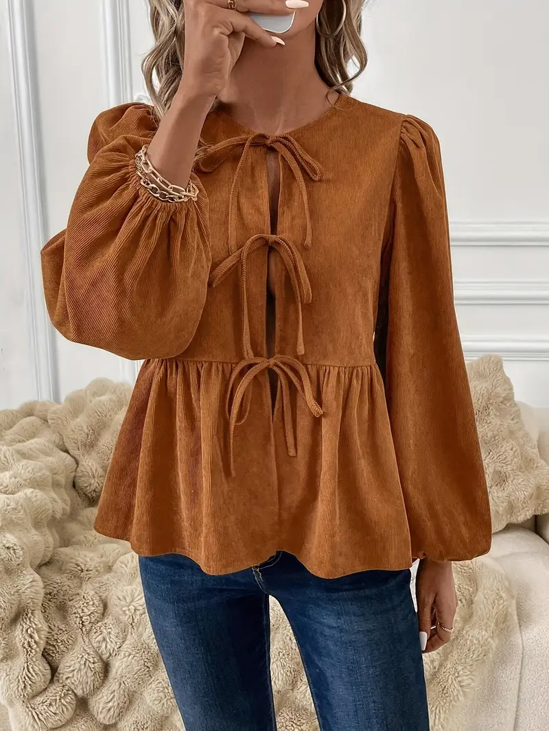Viola® | Stylish Corduroy Blouse - Image 5