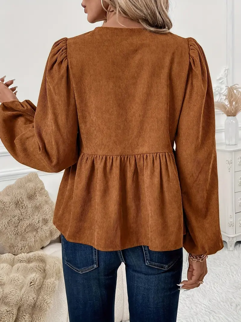 Viola® | Stylish Corduroy Blouse - Image 6