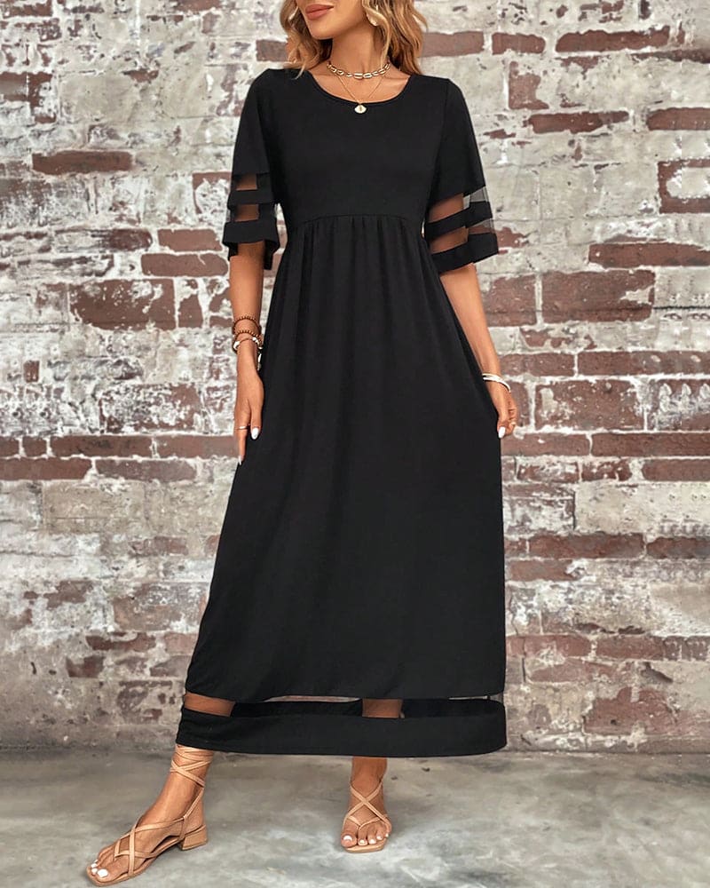 Violet® | Relaxed Half Sleeve Maxi Dress