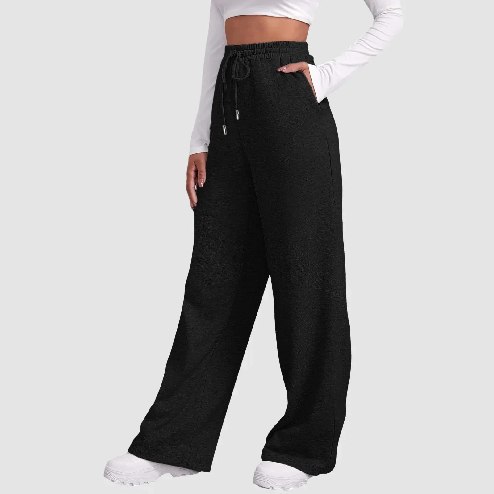 Violeta® | Casual Wide Leg Jogging Pants - Image 3