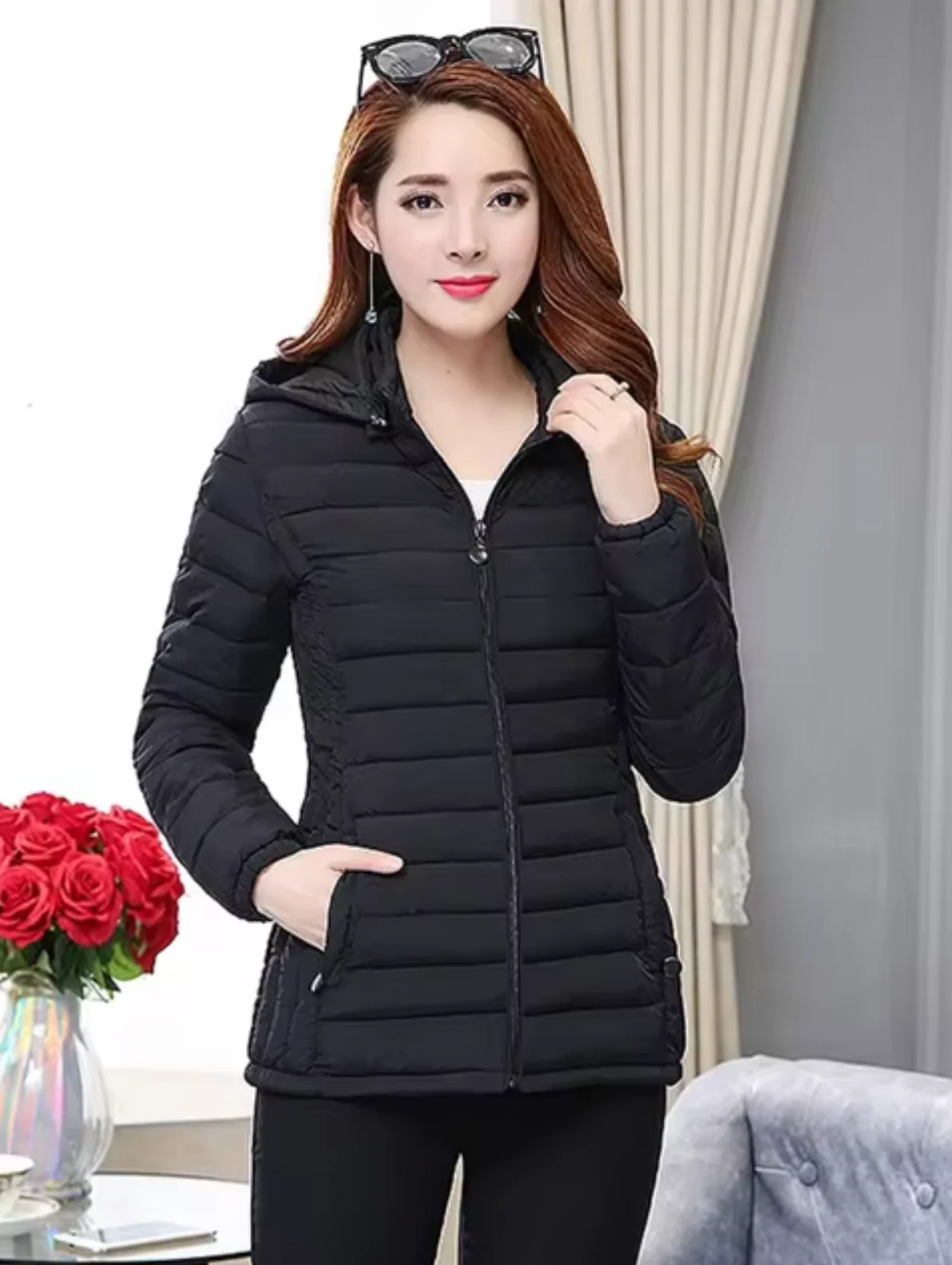 Violeta | Padded jacket with removable hood - Image 2